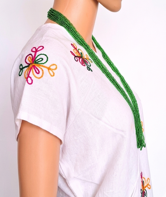 Traditional Green Pote Necklace (18 lum)