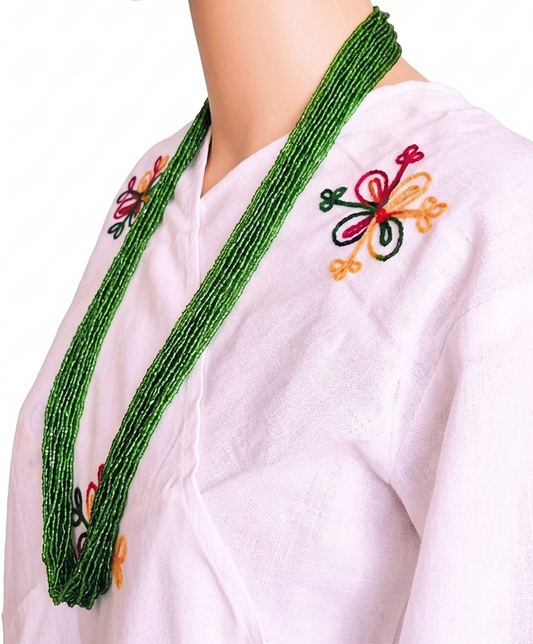 Traditional Green Pote Necklace (24 Lum)