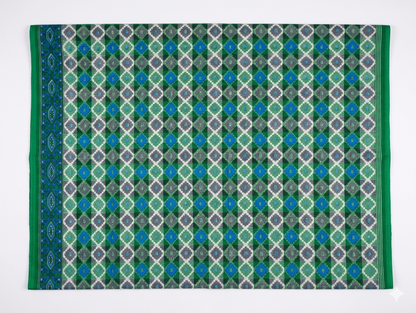 Nepali Dhaka Saree Green