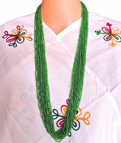 Traditional Green Pote Necklace (18 lum)
