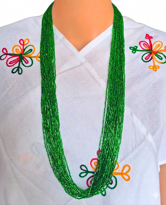 Traditional Green Pote Necklace (24 Lum)