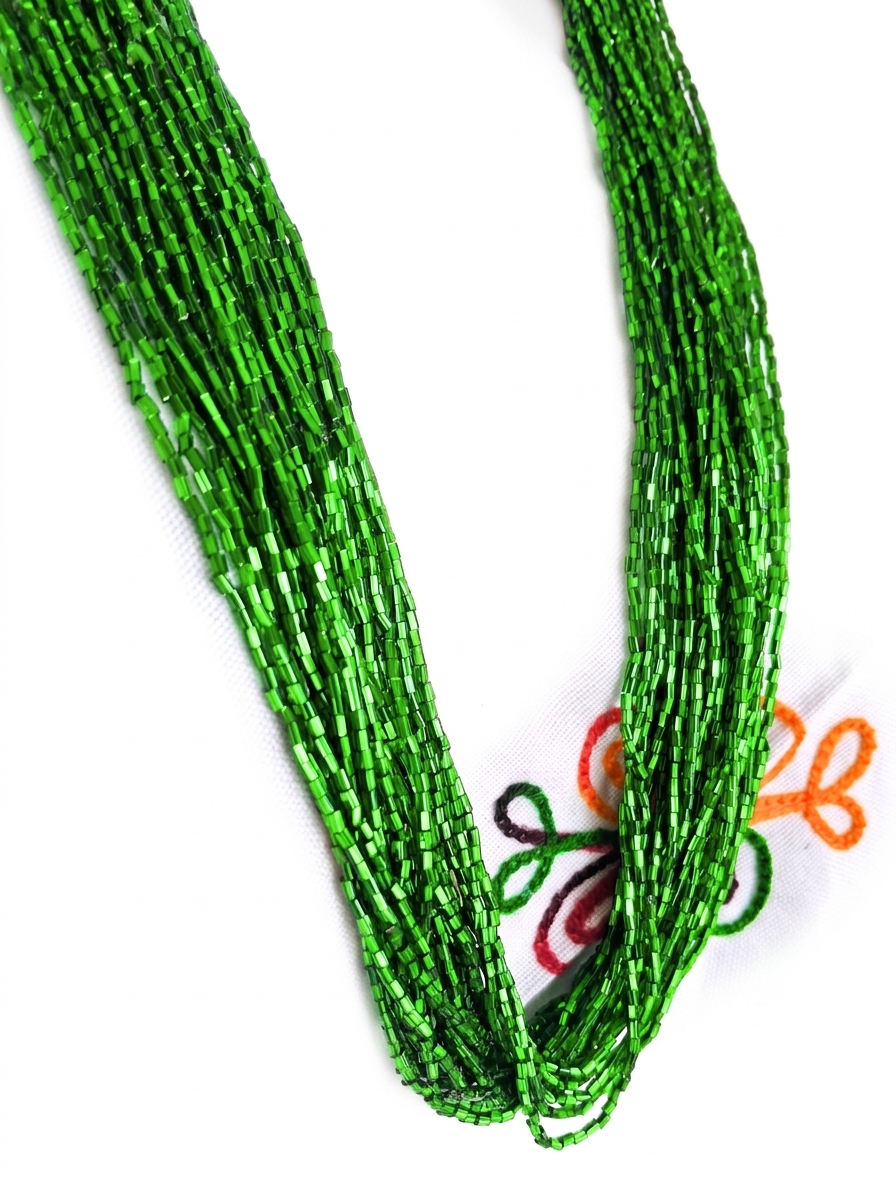 Traditional Green Pote Necklace (24 lum)