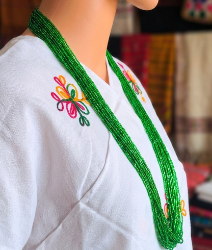 Traditional Green Pote Necklace (24 lum)