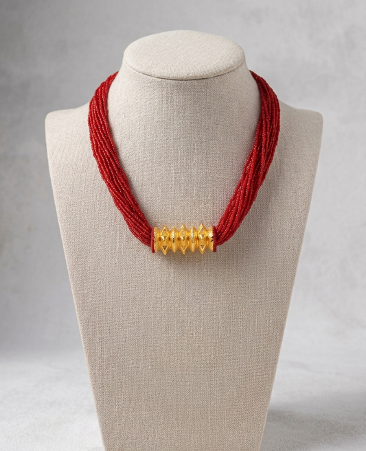 Kanchi Tilhari Short Red