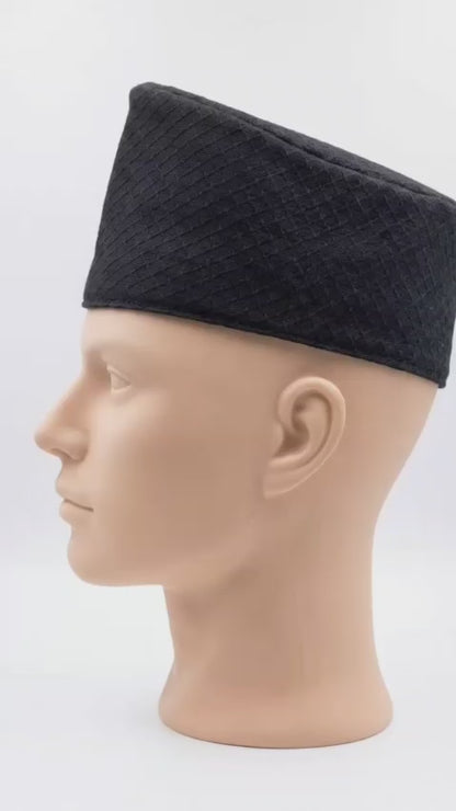 Black Dhaka Topi